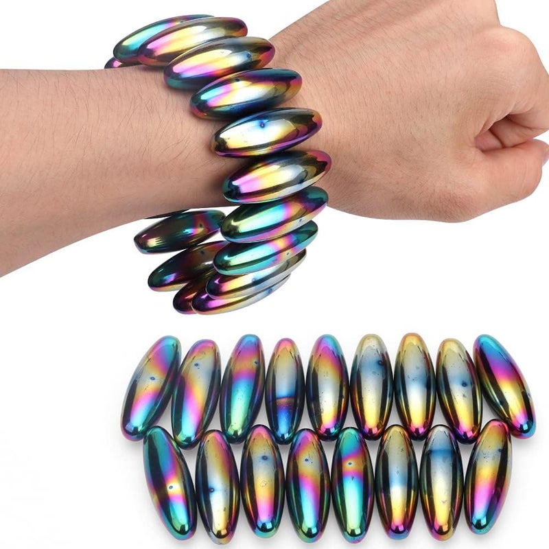 Anzmtosn Rattle Magnets Spinning Buzzing Snake Eggs for Adults, Hematite Magnetic, Educational Science Kit, Great for Can be Used as Fridge Magnets - Image 2