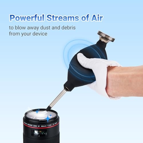 JJC Professional and Safe Dust Free Clean Air Blower Blaster for Digital SLR Mirrorless Camera Sensor CCD CMOS Lenses Filters and Other Sensitive Electronic Equipment - Image 3