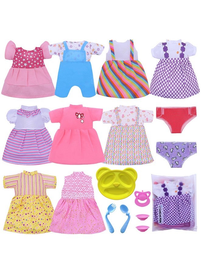 Digabi Baby Doll Clothes - Fits 12'' 13'' 14'' 15'' Girl Alive Baby Doll Clothes 360°Sewing Dresses for with Doll Diapers, Nipple, and Doll Accessories Pack of 18 Bag Set … - Image 1