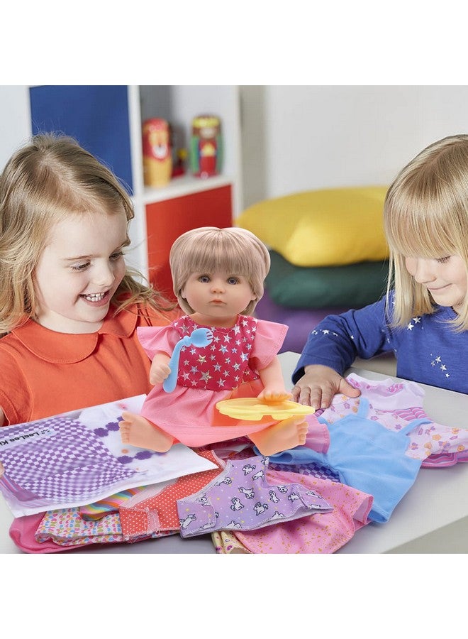 Digabi Baby Doll Clothes - Fits 12'' 13'' 14'' 15'' Girl Alive Baby Doll Clothes 360°Sewing Dresses for with Doll Diapers, Nipple, and Doll Accessories Pack of 18 Bag Set … - Image 3