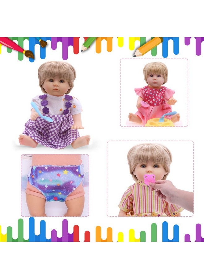 Digabi Baby Doll Clothes - Fits 12'' 13'' 14'' 15'' Girl Alive Baby Doll Clothes 360°Sewing Dresses for with Doll Diapers, Nipple, and Doll Accessories Pack of 18 Bag Set … - Image 5
