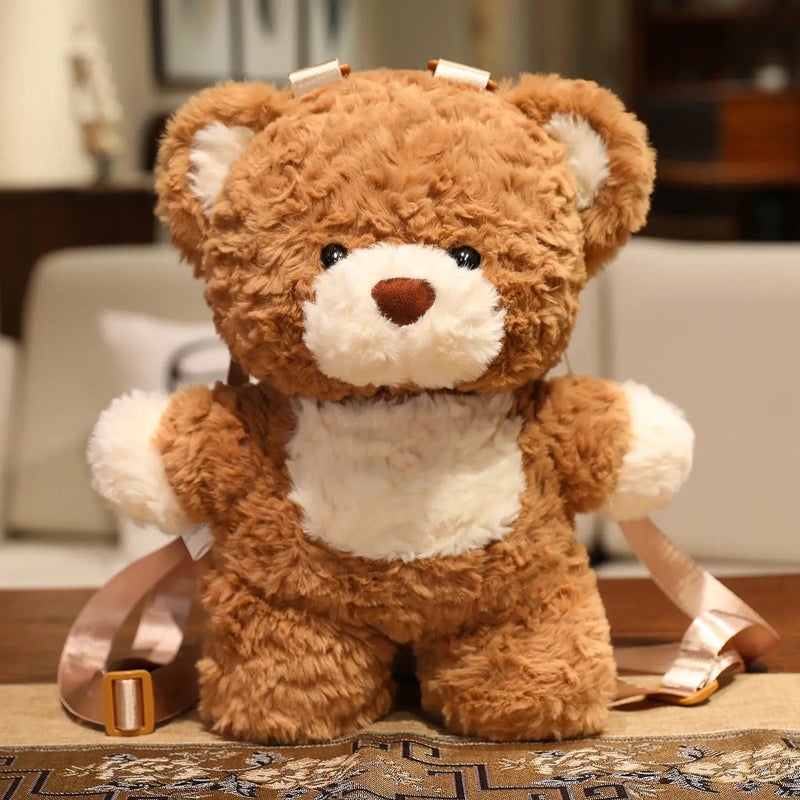 Y&D New Arrival Plush Teddy Bear Backpack – Soft Stuffed Animal Toy for Girls, Cute Shoulder Bag & Birthday Gift for Children - Image 1