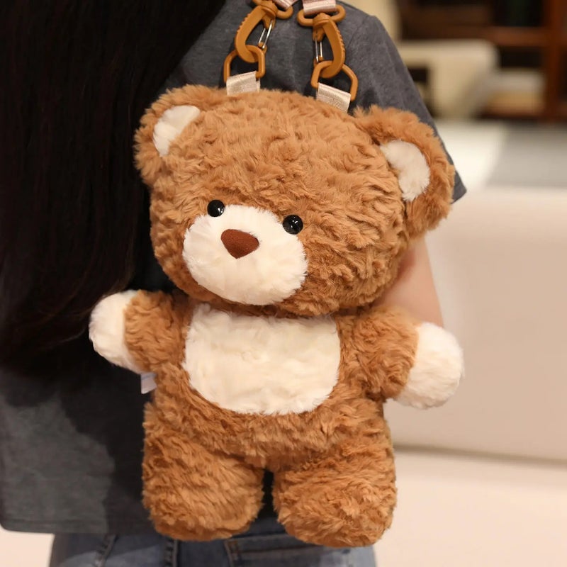 Y&D New Arrival Plush Teddy Bear Backpack – Soft Stuffed Animal Toy for Girls, Cute Shoulder Bag & Birthday Gift for Children - Image 3