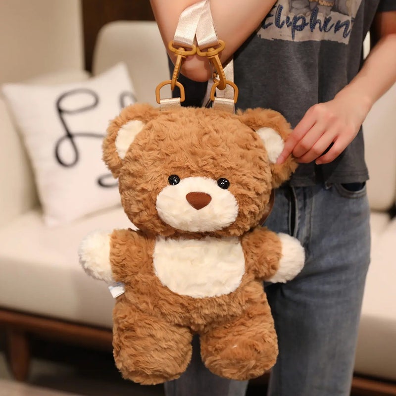 Y&D New Arrival Plush Teddy Bear Backpack – Soft Stuffed Animal Toy for Girls, Cute Shoulder Bag & Birthday Gift for Children - Image 4