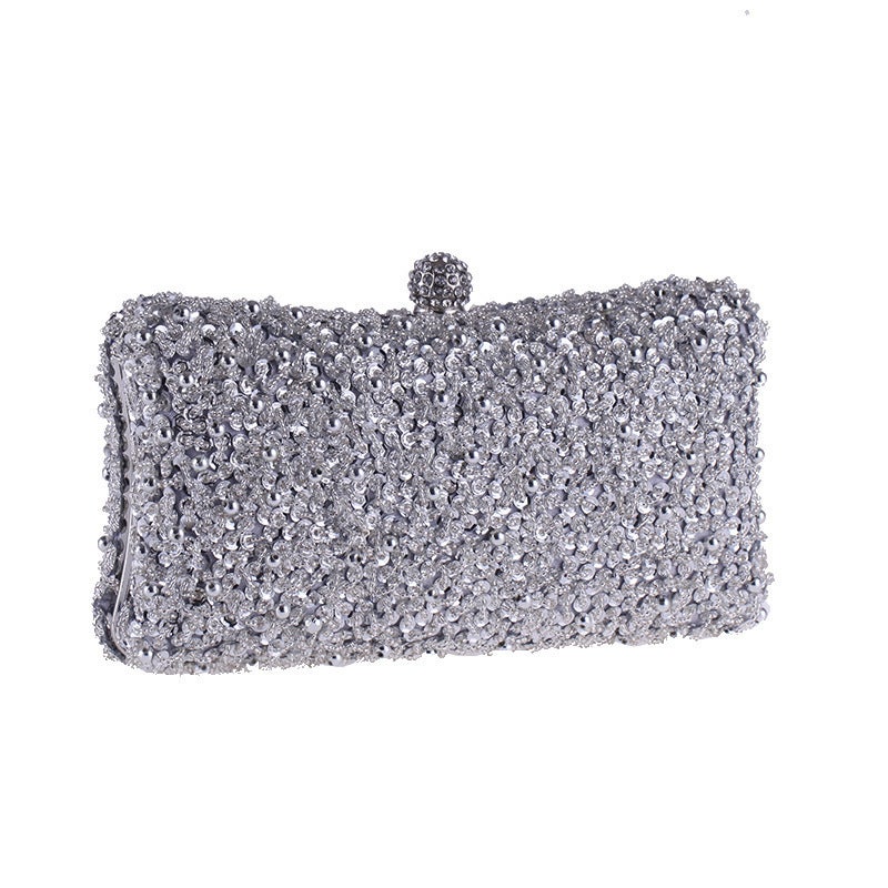 Supply Ladies Evening Bag Dress Evening Banquet Bag Hand Bag Exquisite String Bead Embroidery Bag 7260-37 - Image 3
