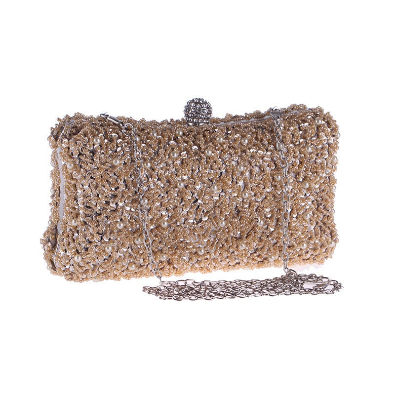 Supply Ladies Evening Bag Dress Evening Banquet Bag Hand Bag Exquisite String Bead Embroidery Bag 7260-37 - Image 2