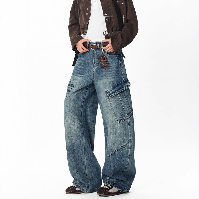 Unisex Casual Daily Denim Jeans - Image 1