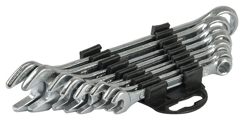GLOBUS 1412 STEEL HAND TOOL SET/3 PCS (COMBINATION SPANNER RECESSED SET/8 PCS IN CHROME MATT FINISH, ALLEN KEY SET/9 PCS AND ADJUSTABLE WRENCH 8") - Image 3