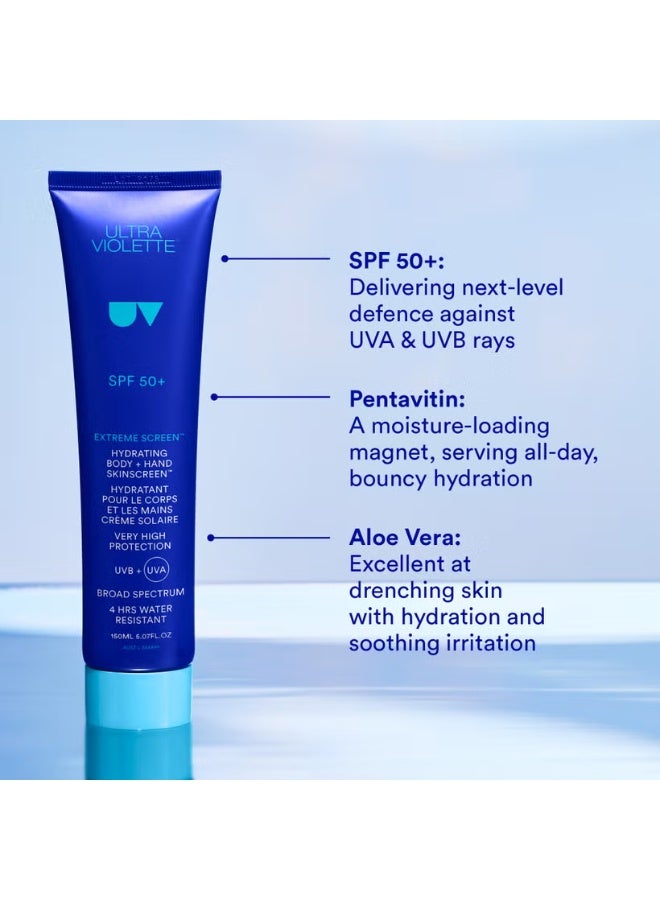 Ultra Violette Extreme Screen SPF 50+ Hydrating Body and Hand SKINSCREEN 150ml - Image 3