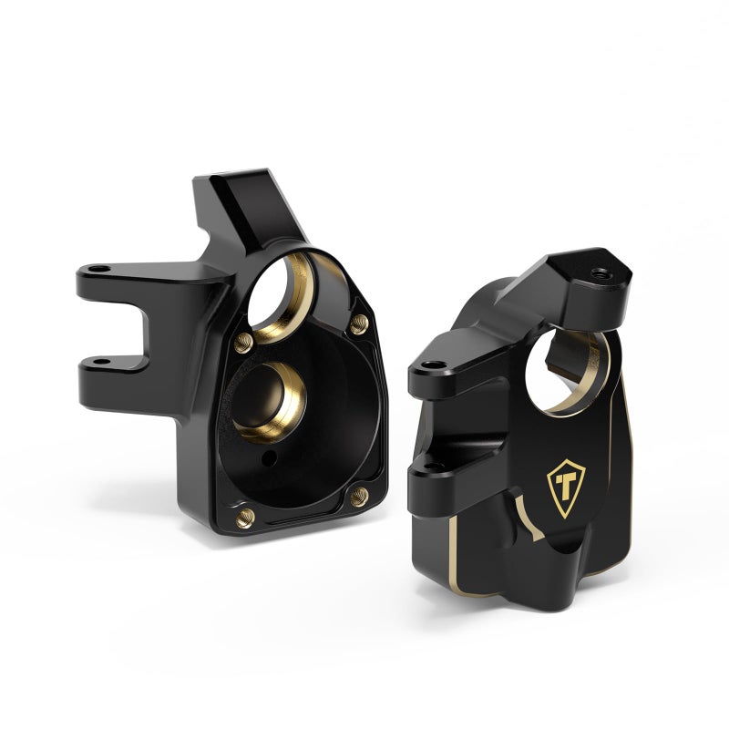 TREAL Brass Front Steering Knuckles Inner Portal Covers for Axial 18 AXP8 Gilamon - Image 3
