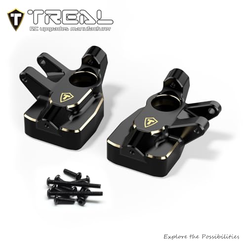 TREAL Brass Front Steering Knuckles Inner Portal Covers for Axial 18 AXP8 Gilamon - Image 5
