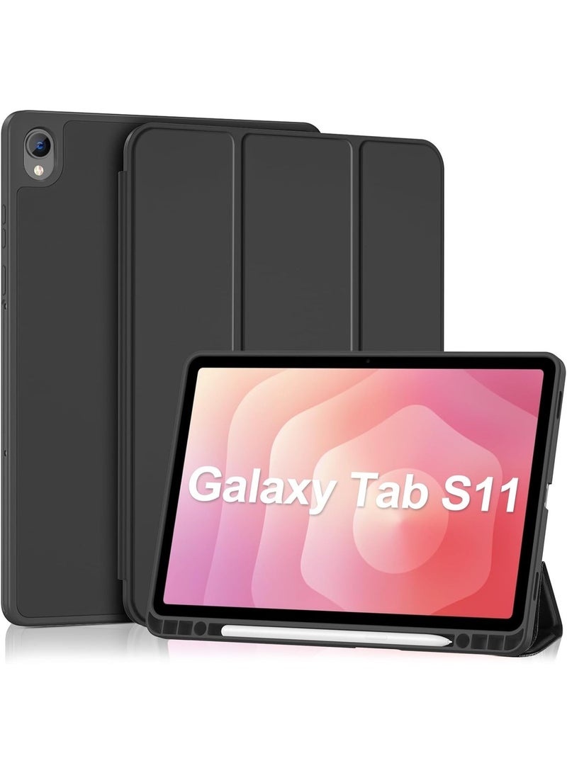 Case for Galaxy Tab S11 2025 11 inch Built-in S Pen Holder, Hybrid Cover with Soft TPU Back for Galaxy Tab S11 11" (SM-X730/ X730N/ X736) - Image 1