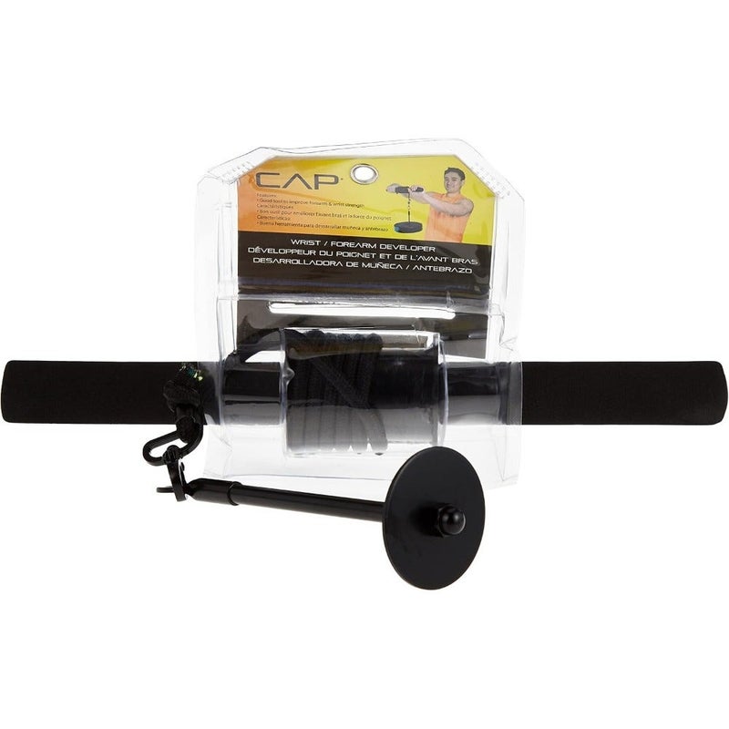barbell wrist/forearm developer black - Image 2