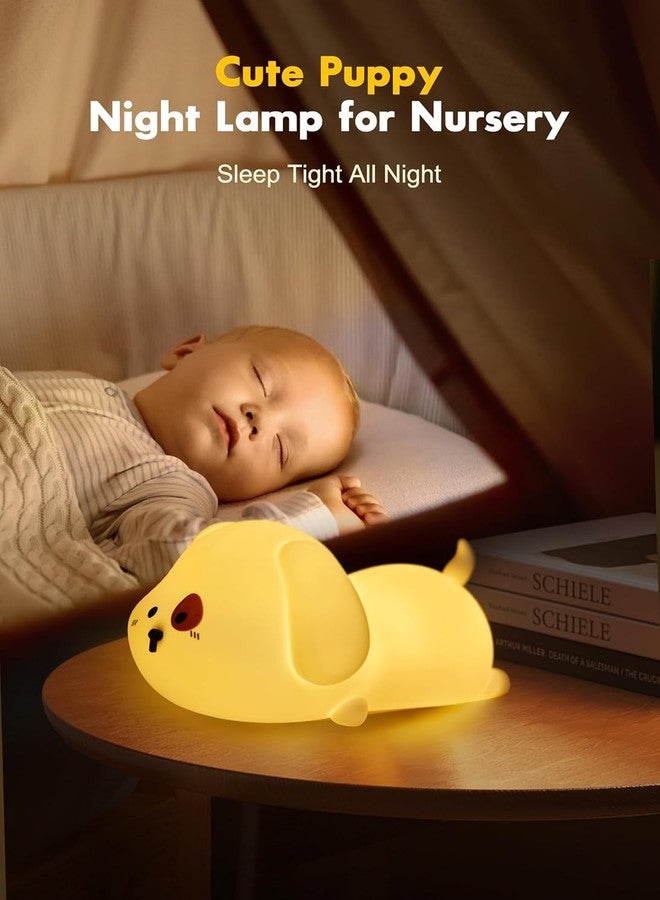 GITGRNTH Rechargeable Silicone Puppy Night Light for Kids | Color-Changing LED Changing Pet Lamp |Adorable Room Decor & Gift for Toddlers, Teens, & Valentine's Day Present (Puppy Lamp, Regular - Image 5