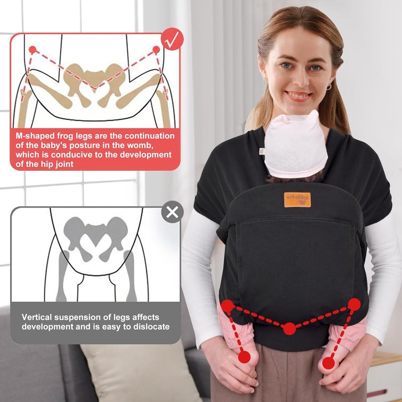 vrbabies Baby Wraps Carrier Sling, Baby Carrier for Newborns and Toddlers - Image 2