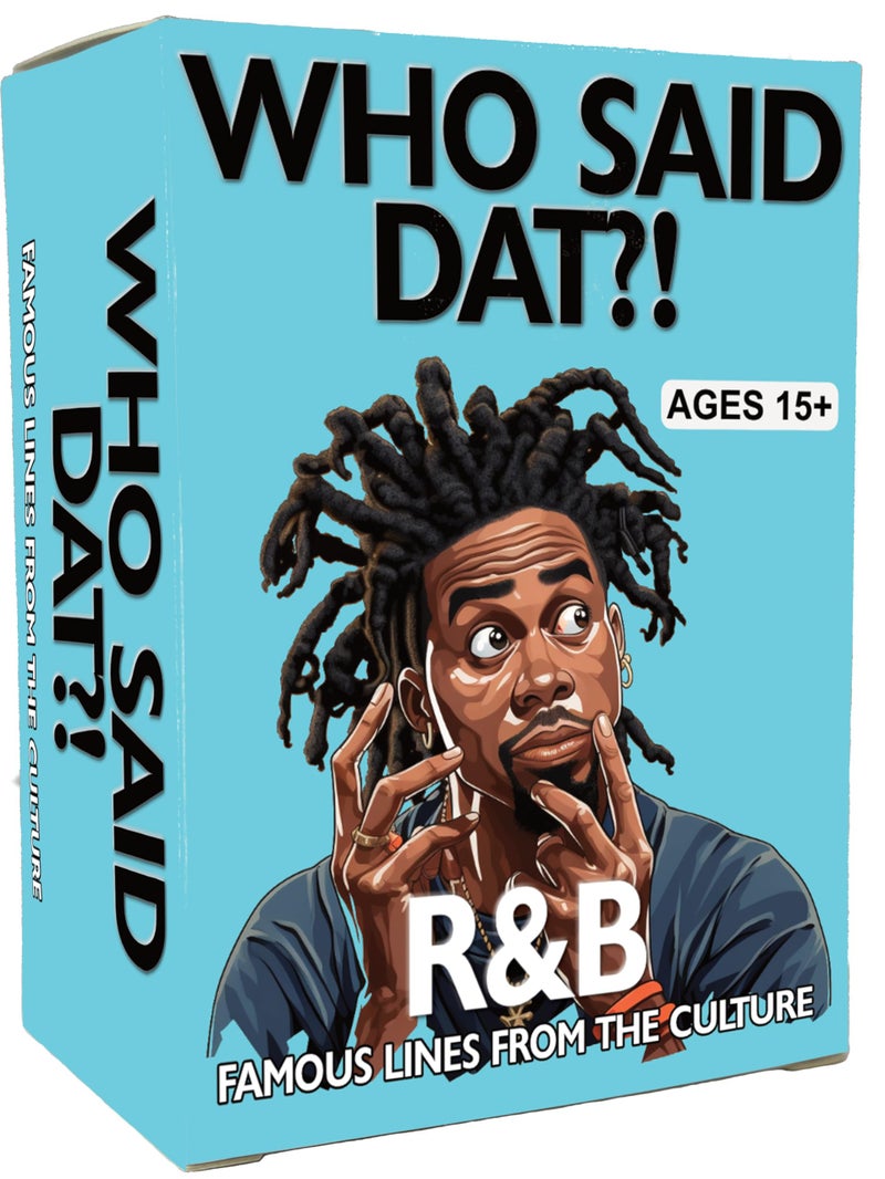 Kinfolk Who Said Dat: R&B Trivia Card Game â€“ Name That Artist Challenge Featuring 76 Classic Lyrics & Quotes | Fun Music Game for Teens & Adults | Great for Parties, Cookouts & Late-Night Laughs - Image 1