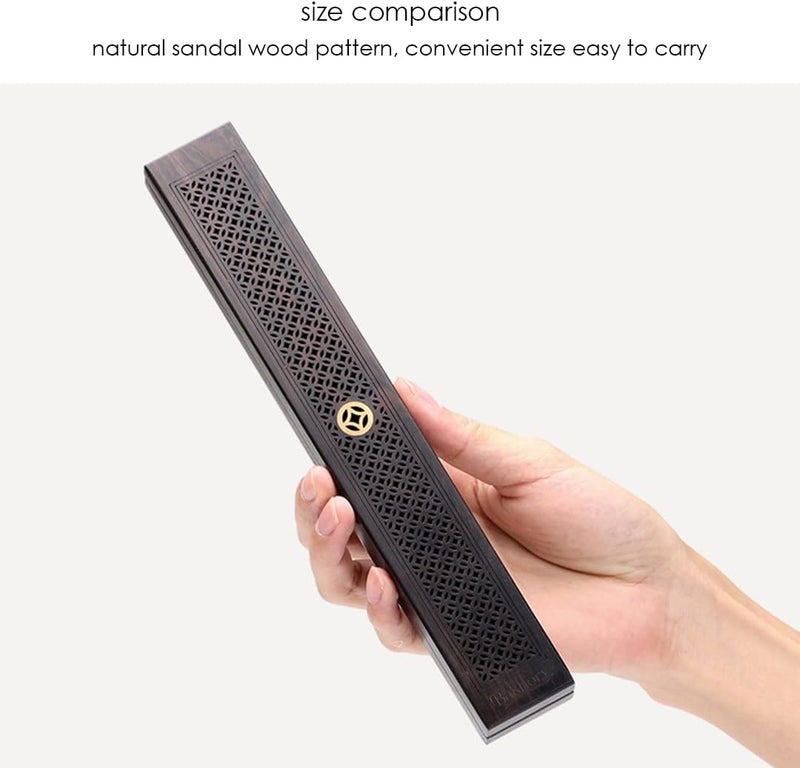 Bakhory Wooden Incense Sticks Fireproof Burner, Bakhoor Incense Stick Holder, Cambodian Incense Stand, Home Decor, Office, Black - Image 5