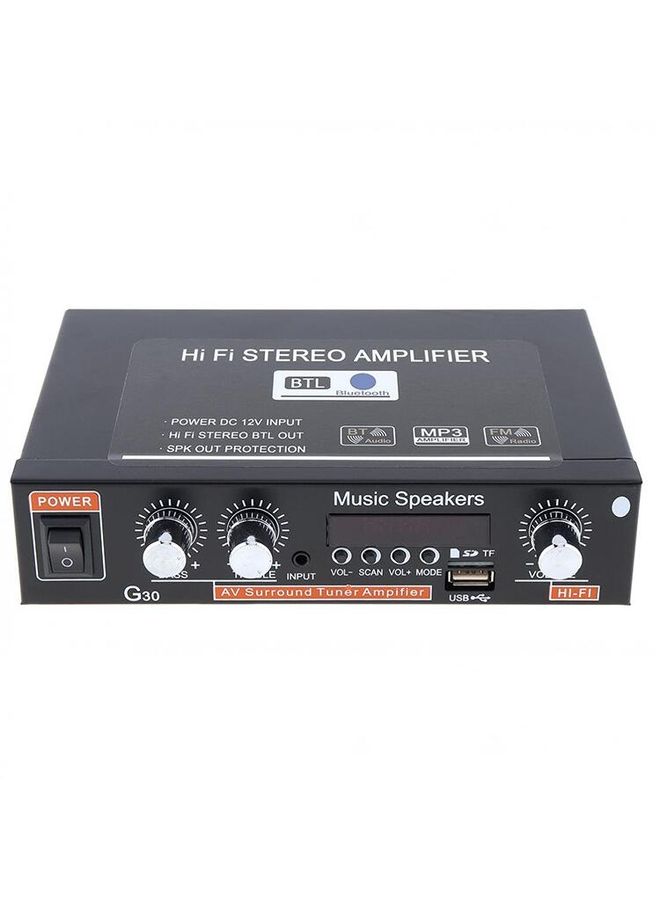 G30 Smart Digital Power Amplifier Built-In Bluetooth / USB / SD / FM Power Amplifier, EU Plug - Image 2