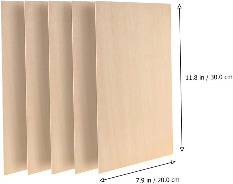 10pcs 20x30cm Rectangular DIY Wooden Slices 2mm Thick Blank Wood Boards for Painting Craft Accessories and Woodcraft Supplies - Image 2