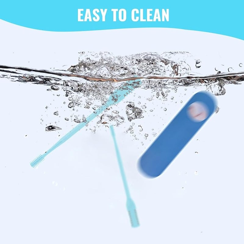 2-in-1 Nose Hair Trimmer for Daily Use,2026 Manual 360° Rotating Nostril Hair Removal Tool Double Sided Blade Travel Size,Nasal Hair Cutter for Women Men (Dark Green, 3 Pcs) - Image 2
