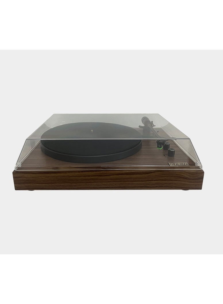 أم جي آي قرص دوار خشبي MJI H-100 مع مكبرات صوت ستريو مزدوجة وبلوتوث - Image 3