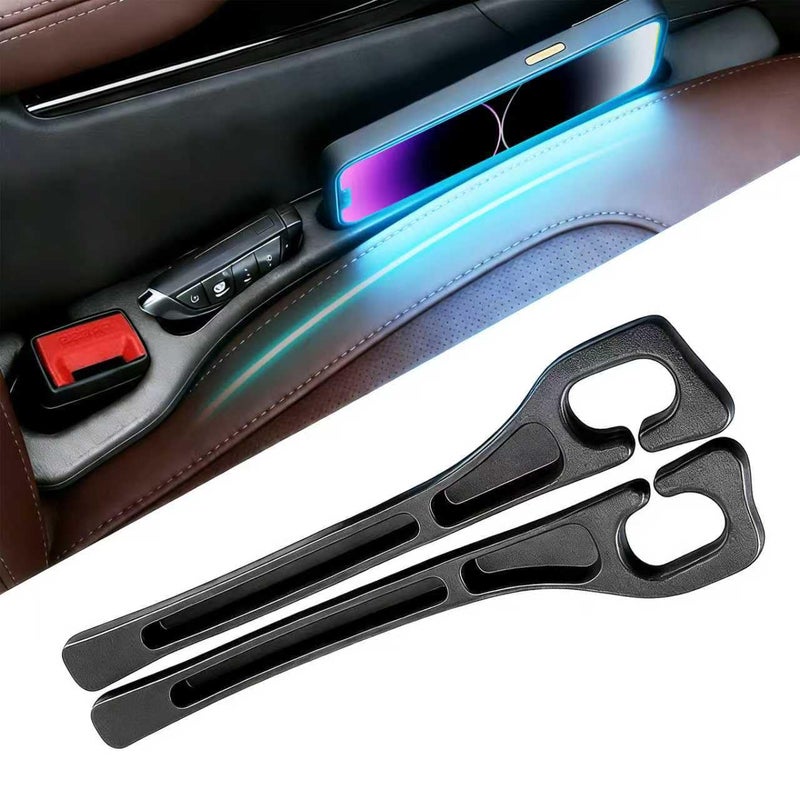 BDFHYK Mpjlhpj Car Seat Gap Filler Organizer 2PCS Universal NoDrop Seat Guard with Storage Slot Easy Install Gap Stopper for Car SUV Truck Stops PhoneKeys Falling - Image 3