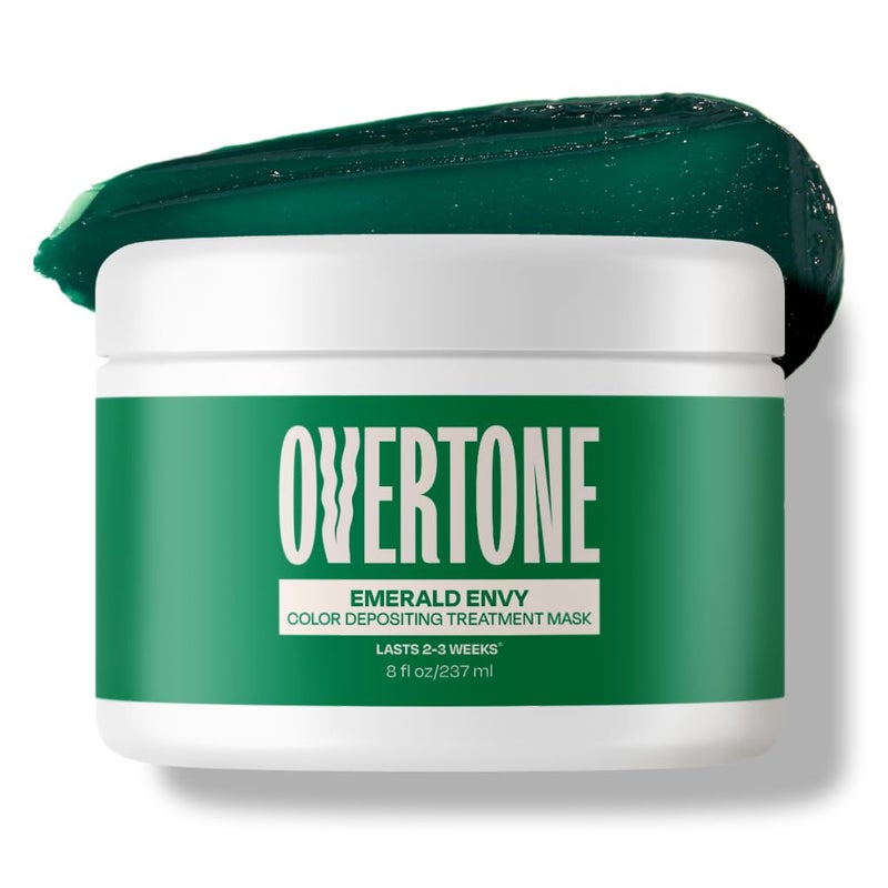 Overtone Color Depositing SemiPermanent Hair Dye Conditioner  8 oz For Natural  ColorTreated Hair Moisturizing Shea Butter  Coconut Oil  Vegan  CrueltyFree Extreme Green