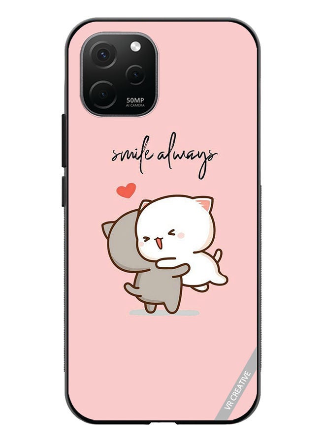 VR CREATIVE Protective Case Cover For Huawei Nova Y61 Smile Always Design Multicolour - Image 1