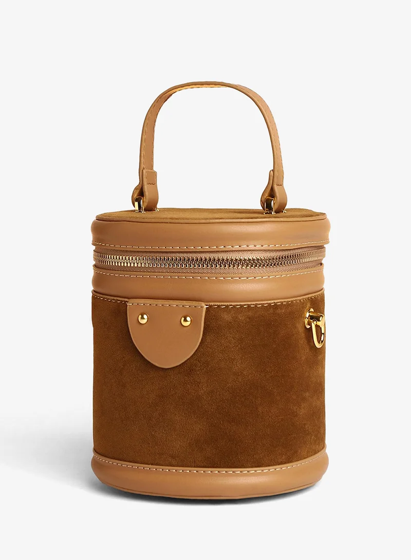 Haute Sauce Women's The Velvet Bucket Bag - Chocolate Brown