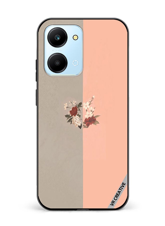 VR CREATIVE Protective Case Cover For Honor Play7T Flower Design Multicolour - Image 1