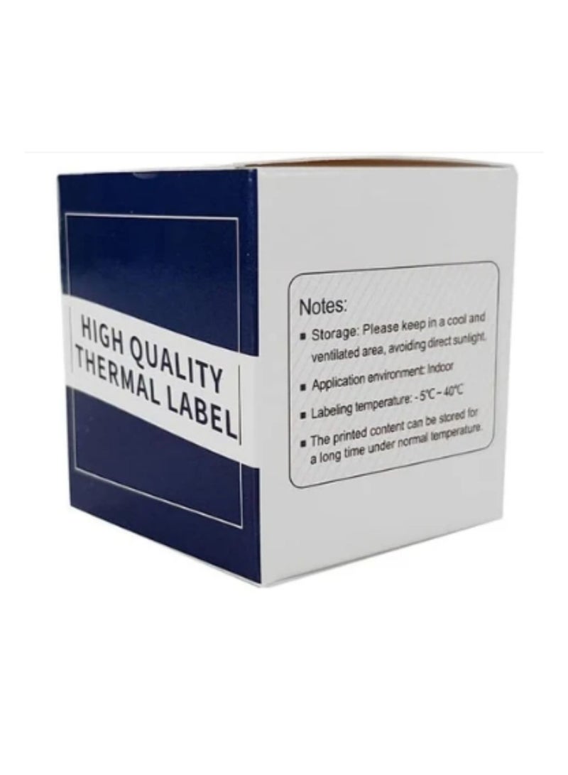 Terabyte Round Label Rolls for M110 / M110S / M120 / M200 / M220 Bluetooth Label Printers | White Self-Adhesive Thermal Labels 50*50/ 140 labels - Image 2