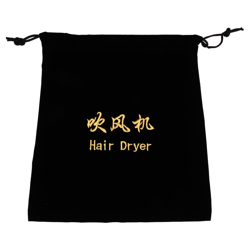 Travel Hair Tools Bag Jewelry Hair Dryer Container Rectangular Flannel Storage For Home Use 1Pcs - Image 1