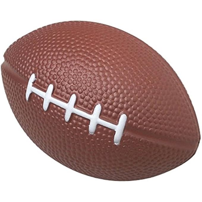 GiftExpress (Football) - 1 Dozen Foam Mini Football Stress Balls, Mini Sport Balls, Superbowl Party Favour, Football Themed Party Supplies and Giveaways (Football) - Image 2