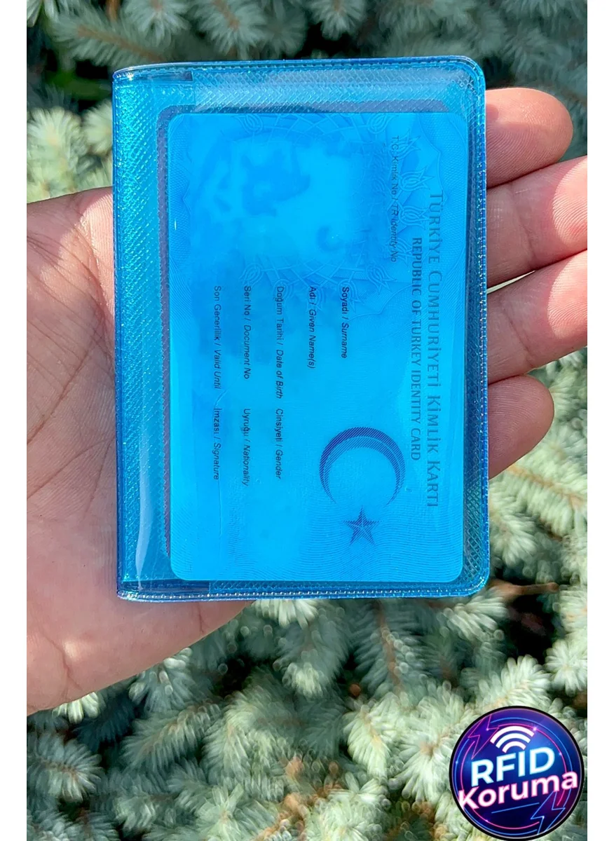 جيمبو Neon Transparent Wallet Card Holder New Generation Minimalist Wallet