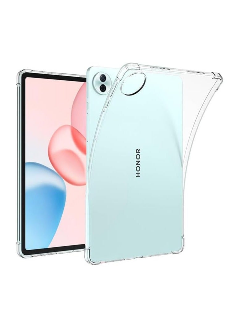 حافظة شفافة لـ Honor Pad 10 12.1 بوصة 2025 【حماية بالوسادات الهوائية】 - غطاء خلفي مرن من TPU الناعم المضاد للصدمات - Image 1