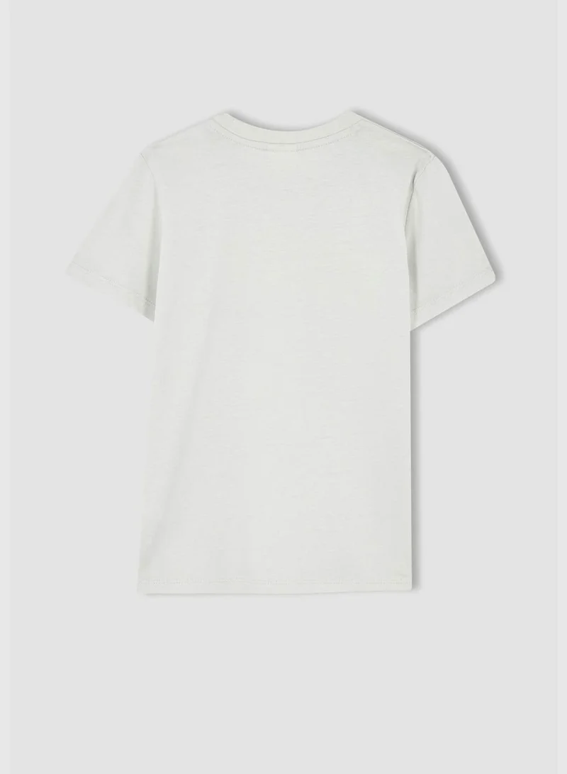 DeFacto Regular Fit Short Sleeve Slogan Print T-Shirt