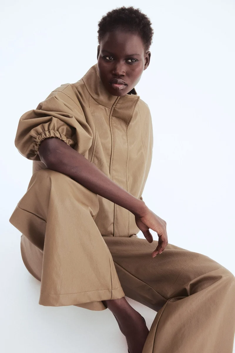 H&M Coated trousers