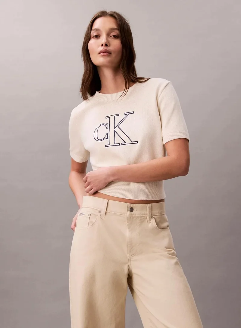 Short Sleeve Monogram Jumper