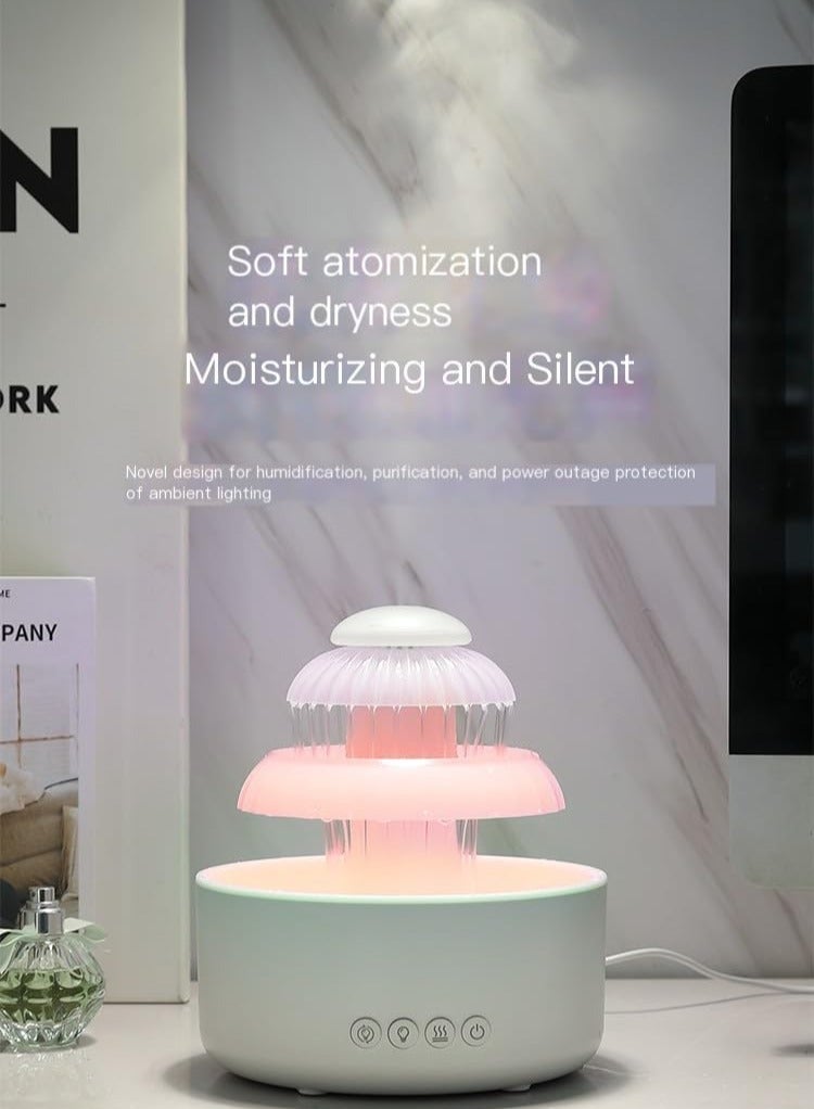 Raxoom Funny Fountain Mist Diffuser - 600ml Aromatherapy Diffuser for Home Bedroom - Relaxing Humidifier - Image 1