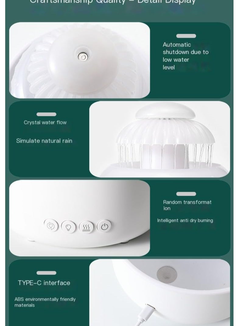 Raxoom Funny Fountain Mist Diffuser - 600ml Aromatherapy Diffuser for Home Bedroom - Relaxing Humidifier - Image 3