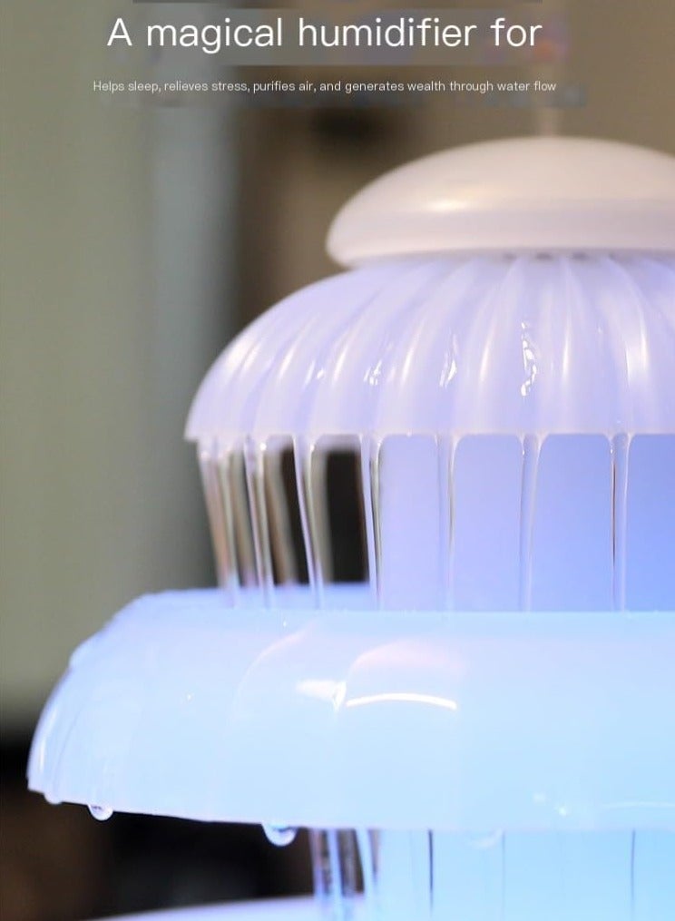 Raxoom Funny Fountain Mist Diffuser - 600ml Aromatherapy Diffuser for Home Bedroom - Relaxing Humidifier - Image 2