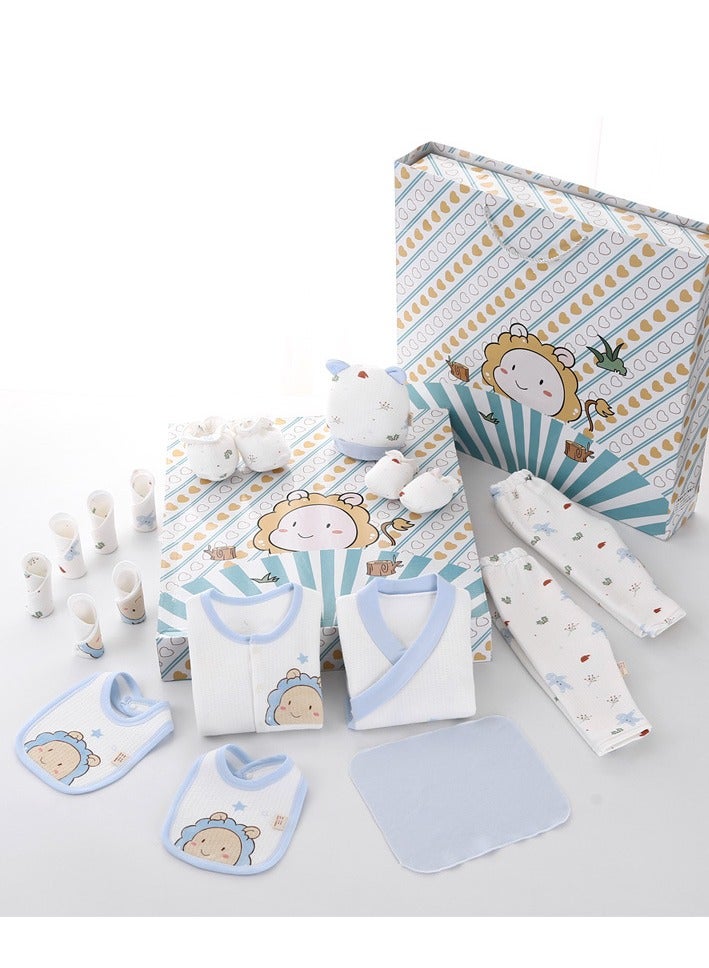 DOOKOO 18PCS Newborn Baby Gift Set, Newborn Layette Gift Set for Boys and Girls, Babies Essential Clothes Accessories with Baby Blanket, 100% Premium Cotton, for Spring Summer Autumn Winter Four Seasons - Image 2
