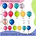 Isndare Colorful Balloon Garland Arch Kit Rainbow Assorted Balloons Multicolor Confetti Latex Balloon Hot Pink Peacock Royal Blue Red Green Yellow Champagne Fiesta Carnival Circus Mexican Party Birthday - Image 4