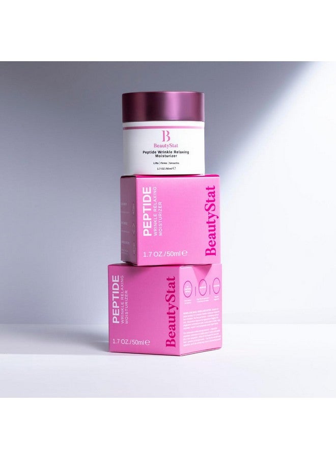BeautyStat Peptide Wrinkle Relaxing Moisturizer Moisturing Cream Created By A 20+ Year Skincare Veteran Cosmetic Chemist 1.7Oz/50Ml - Image 2