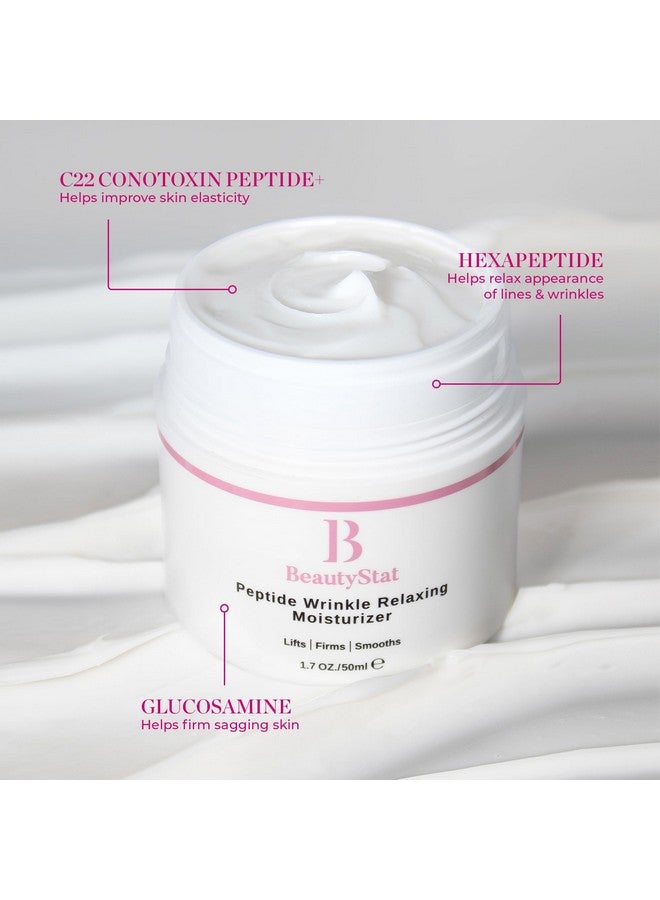 BeautyStat Peptide Wrinkle Relaxing Moisturizer Moisturing Cream Created By A 20+ Year Skincare Veteran Cosmetic Chemist 1.7Oz/50Ml - Image 3