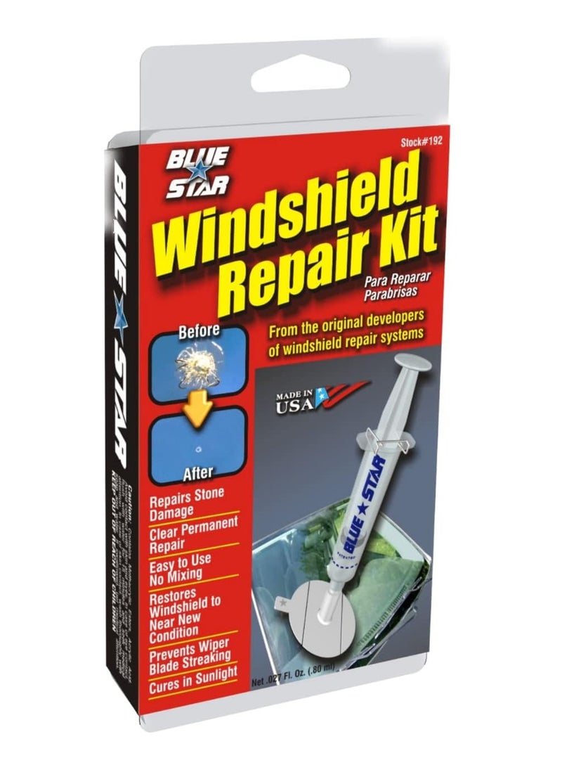 Blue Star طقم إصلاح الزجاج الأمامي، 027 أونصة سائلة - Image 1