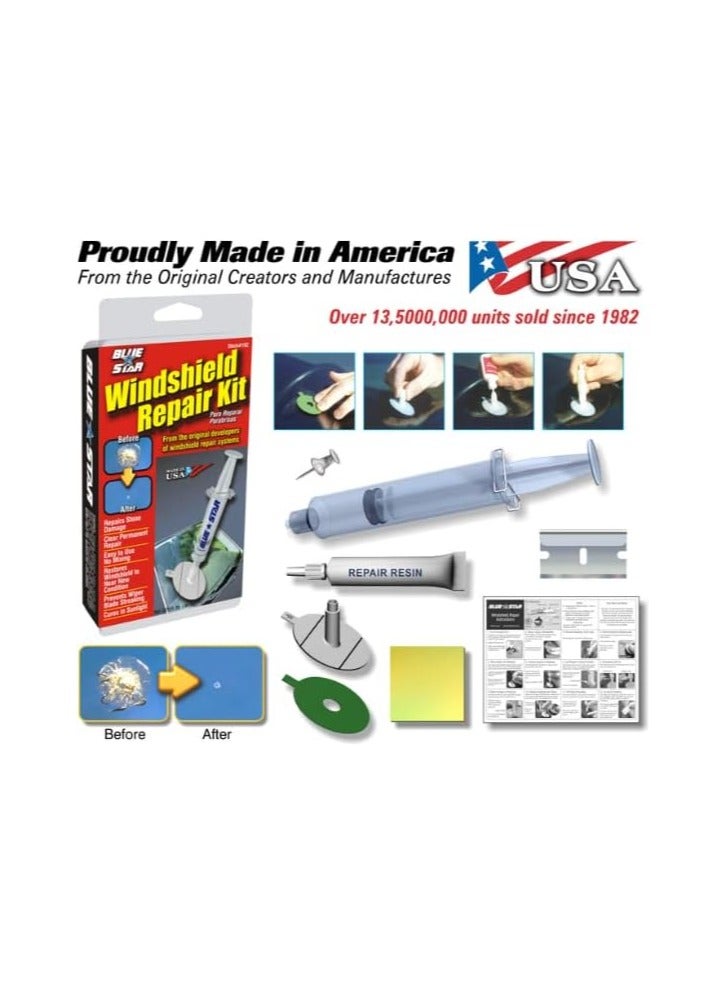 Blue Star طقم إصلاح الزجاج الأمامي، 027 أونصة سائلة - Image 3