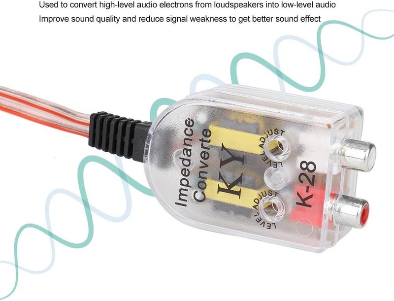 klarako Low Audio Converter, Car Stereo Subwoofer High Turning/High To Low Frequency Output Audio Converter - Image 2