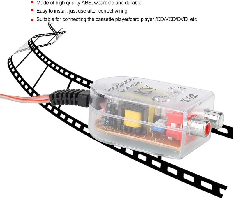 klarako Low Audio Converter, Car Stereo Subwoofer High Turning/High To Low Frequency Output Audio Converter - Image 3