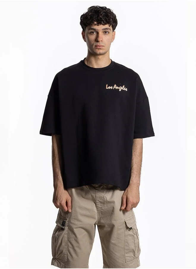 شايبس تيشيرت ناعم بطبعة متباينة